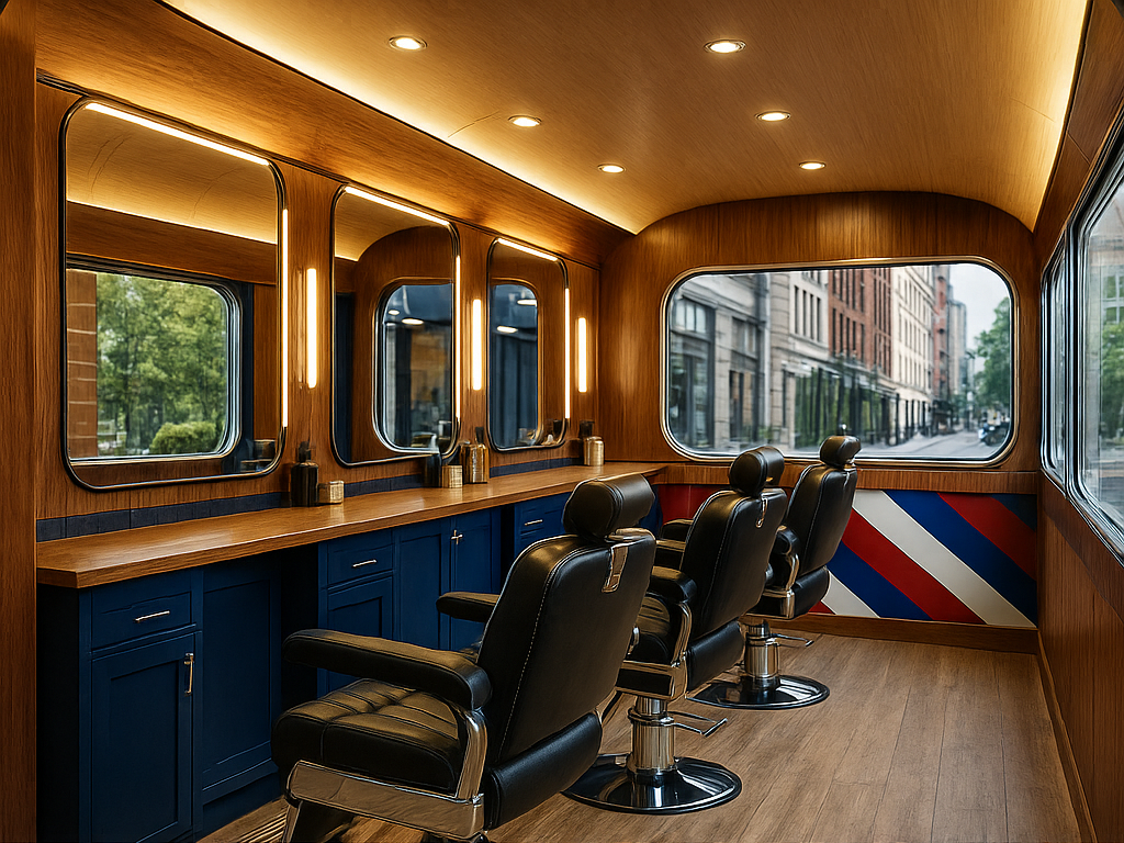 TiGaBite · Barber shop belső